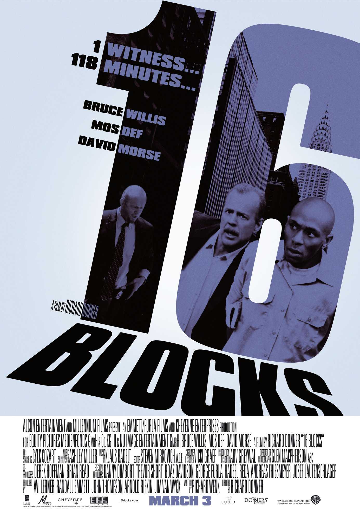 16 Blocks movie poster located on MR. X website.