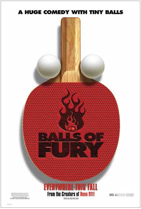 Balls of Fury movie poster located on MR. X website.