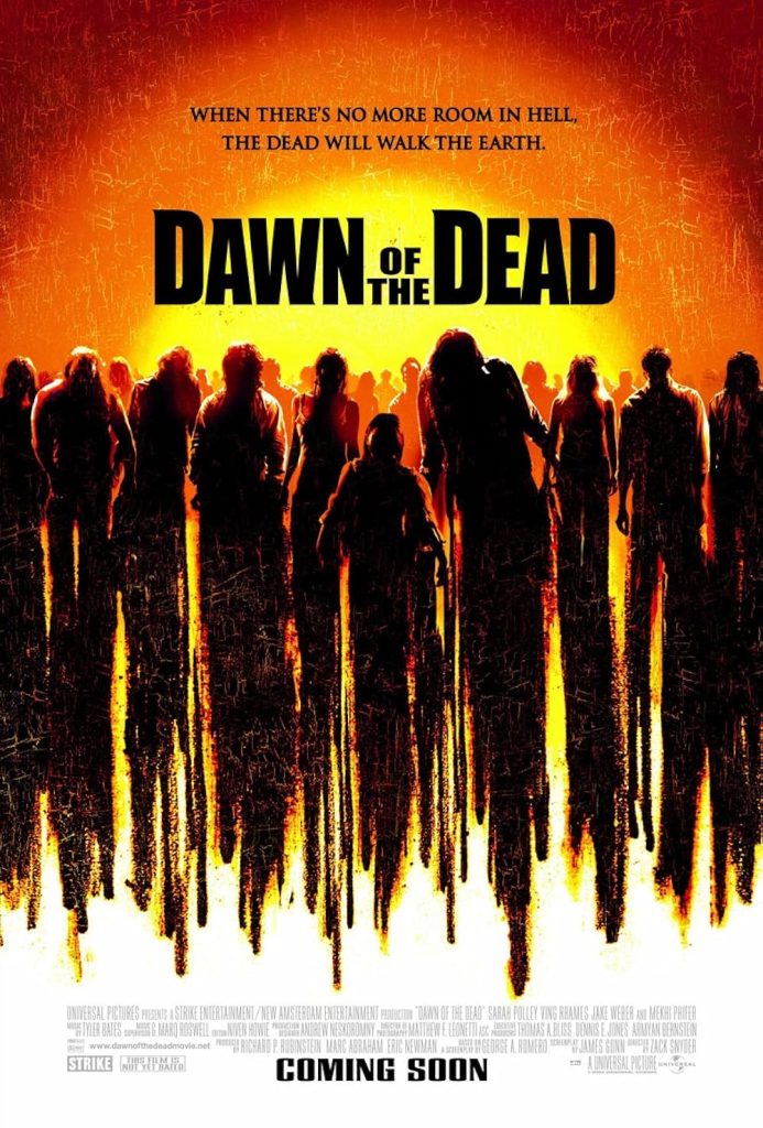 Dawn of the Dead movie poster located on MR. X website.