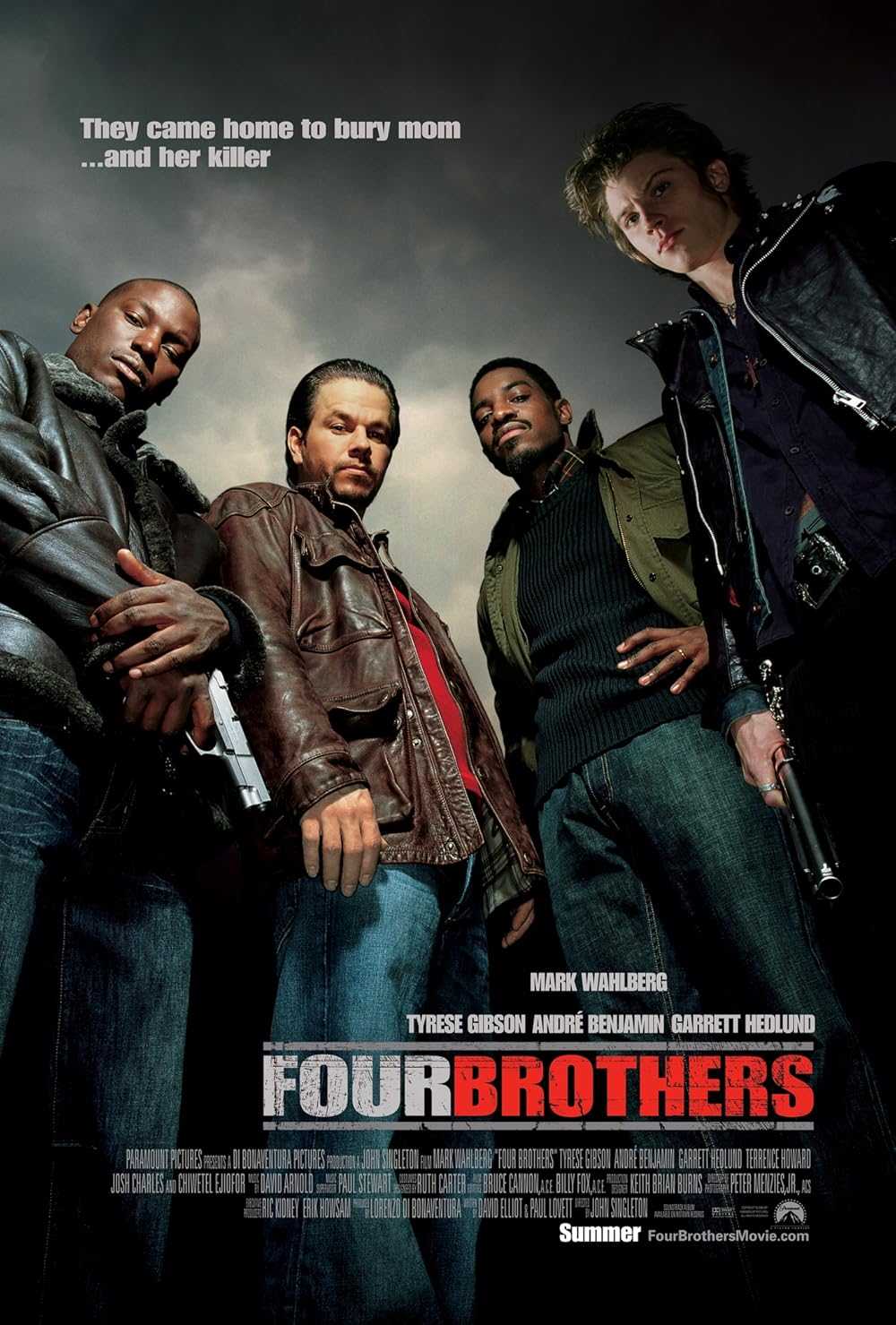 Four Brothers movie poster located on MR. X website.