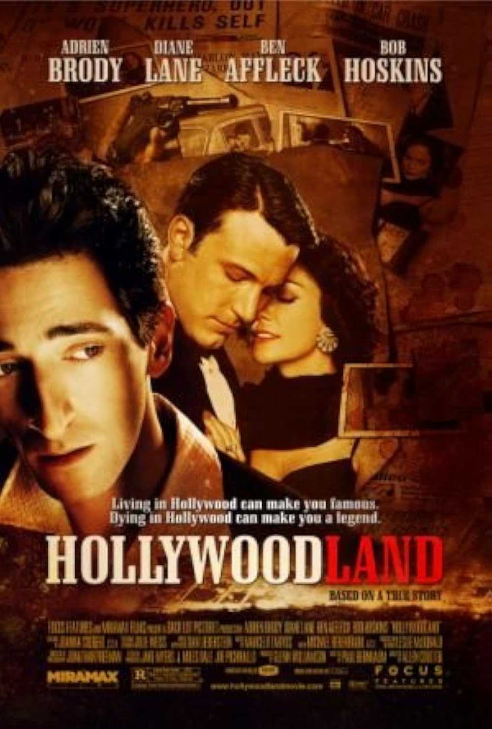 Hollywoodland movie poster located on MR. X website.
