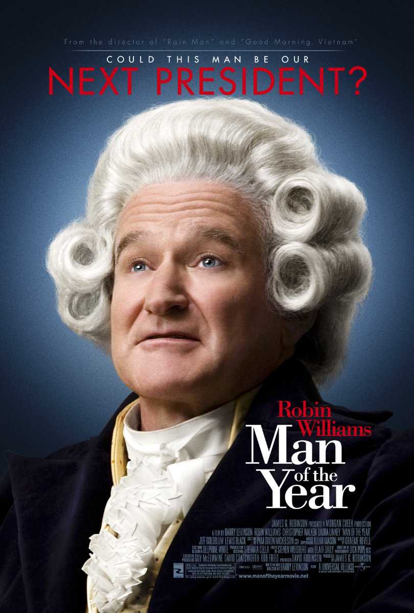 Man of the Year movie poster located on MR. X website.