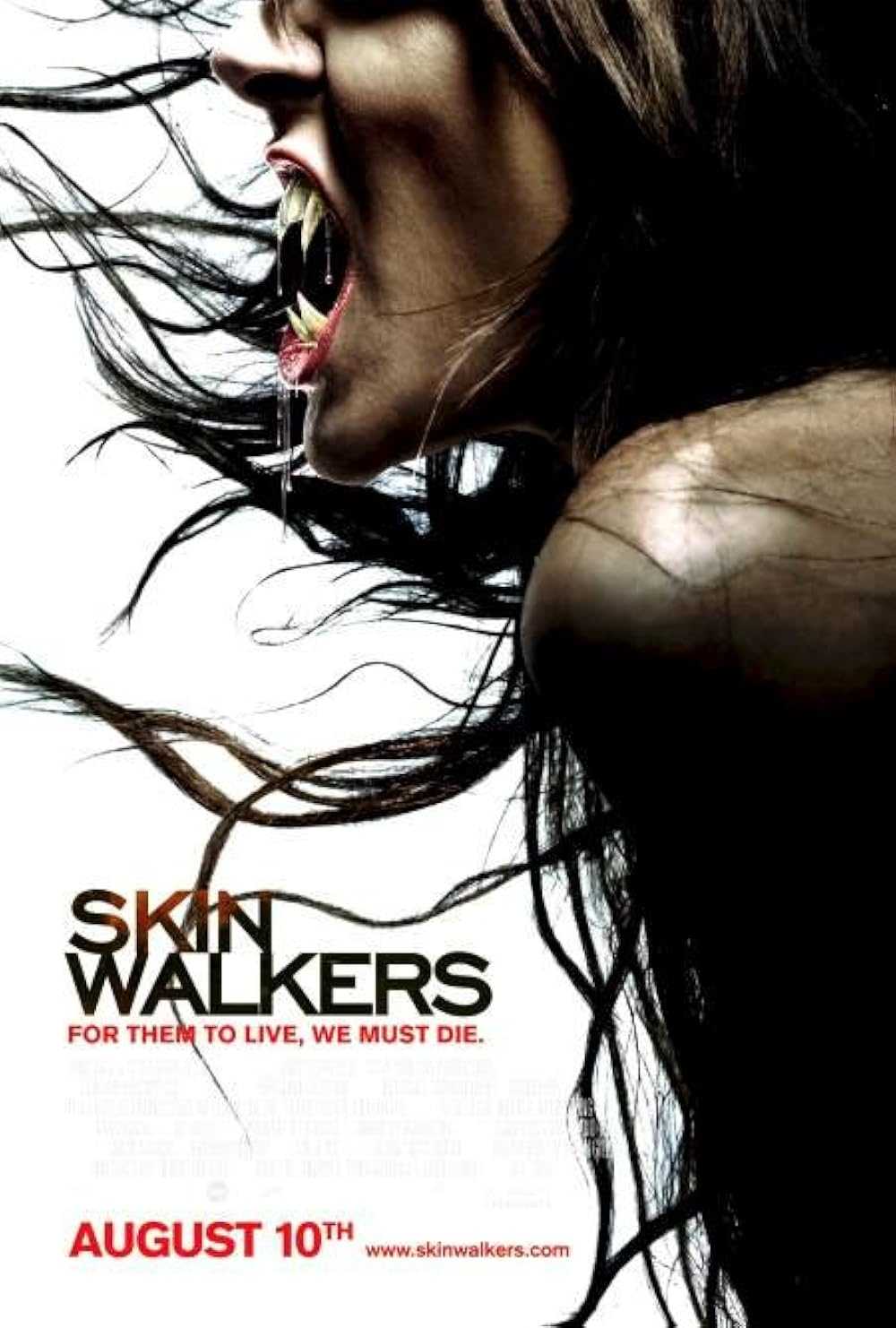 Skinwalkers movie poster located on MR. X website.