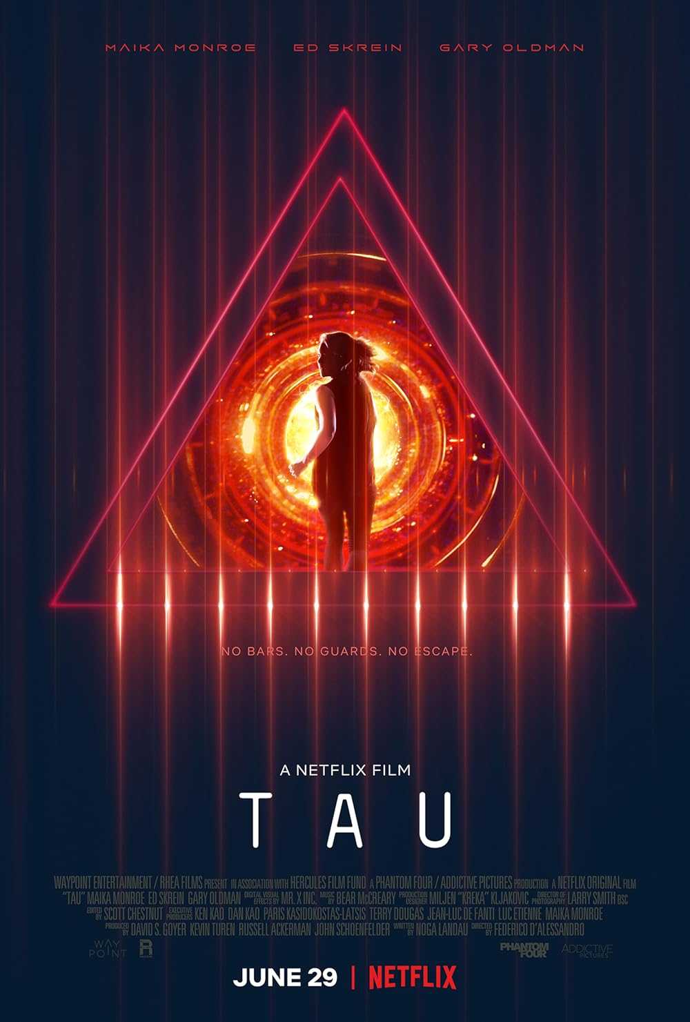 Tau Netflix film poster located on MR. X website.