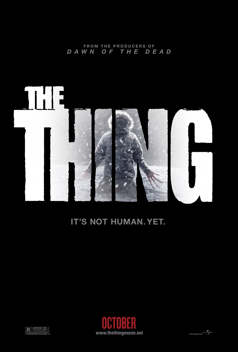 The Thing movie poster located on MR. X website.