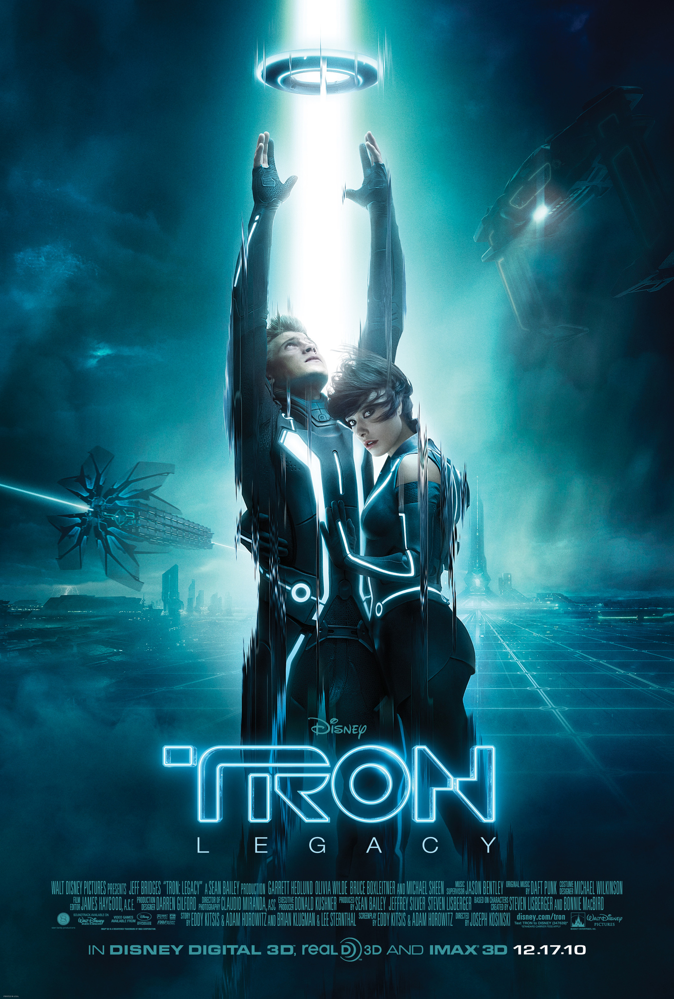 Tron: Legacy movie poster located on MR. X website.