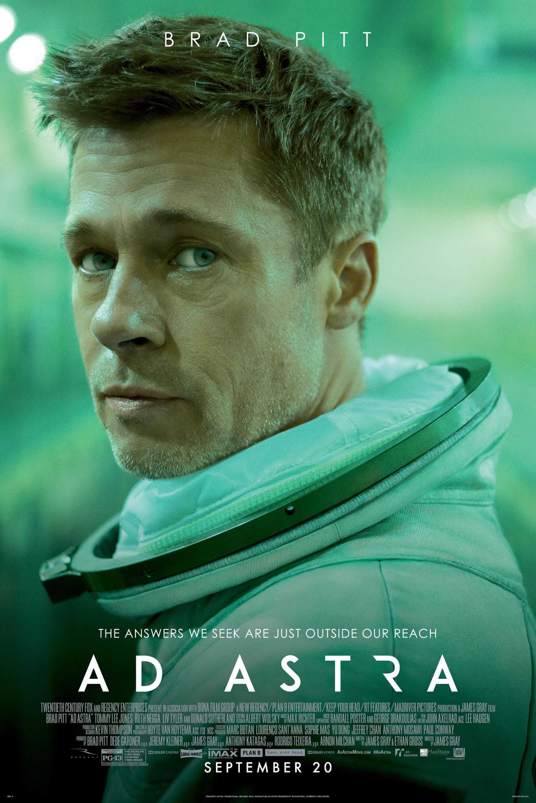 Ad Astra movie poster located on MR. X website.