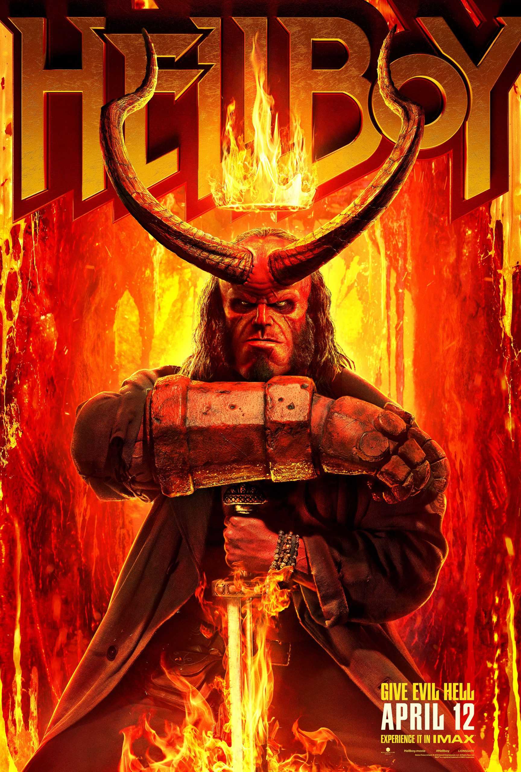 The Hellboy movie poster located on MR. X website.